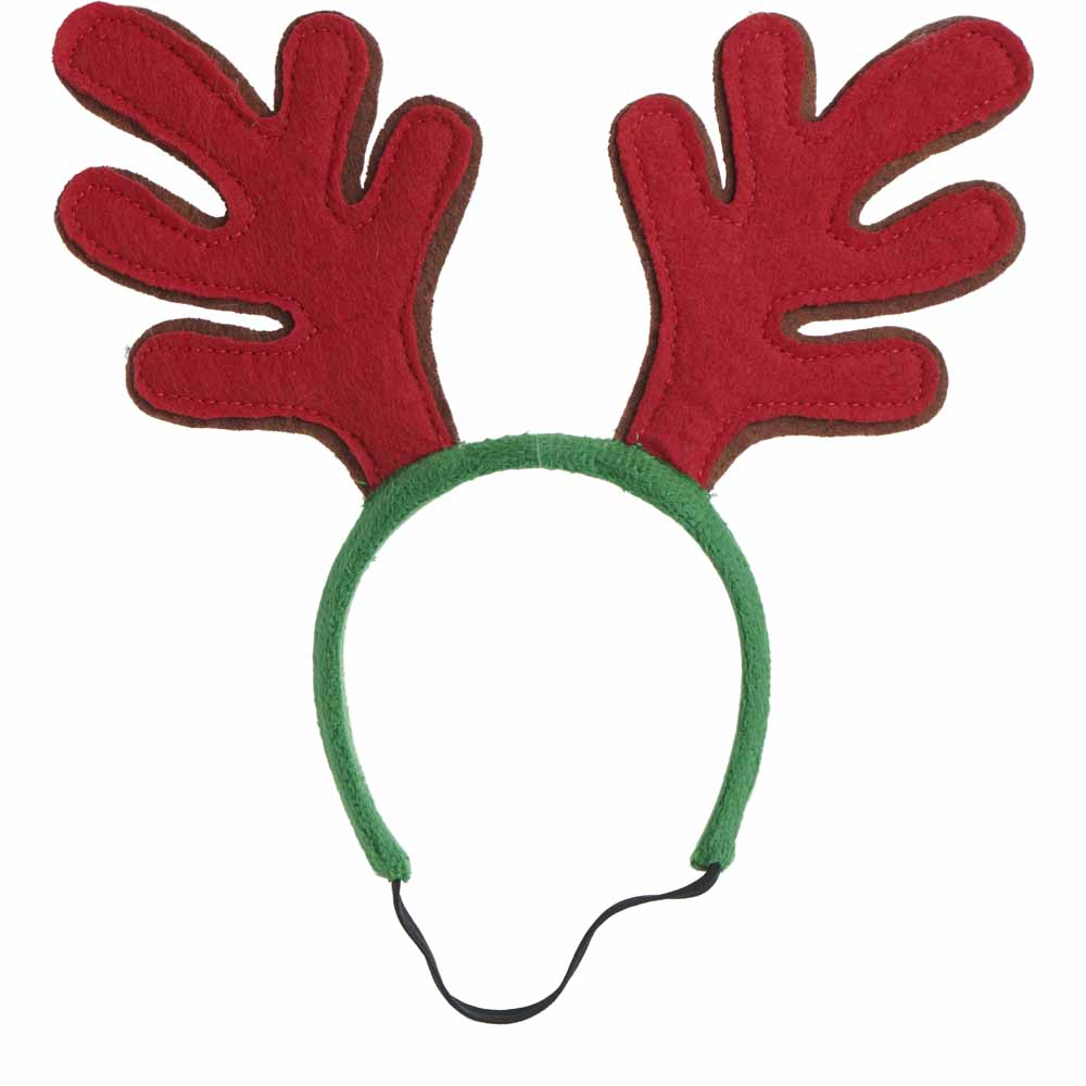 cat christmas antlers